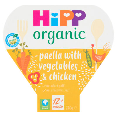 HiPP Paella With Mixed Vegetables & Chicken Toddler Tray Meal 1-3 Years
