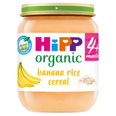 HiPP Banana Rice Breakfast Baby Food Jar 4+ Months