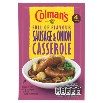 Colman’s Sausage and Onion Casserole 45g