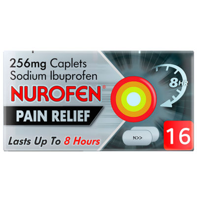 Nurofen Joint & Back Pain Relief 256mg 16 Caplets