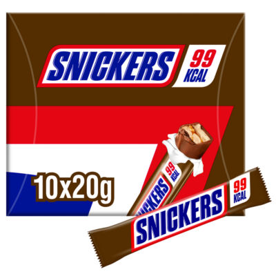 Snickers Chocolate Low Calorie Snack Bars Multipack