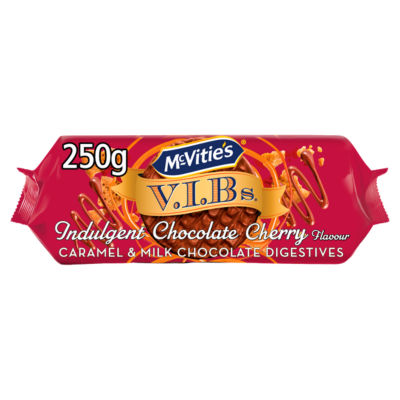 McVitie's V.I.Bs Indulgent Chocolate Cherry Flavour Digestives