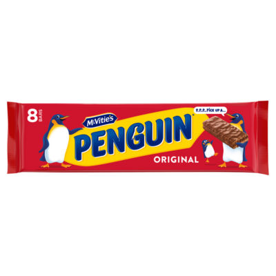 McVitie's Penguin Original Chocolate Biscuit Bar 8 Pack
