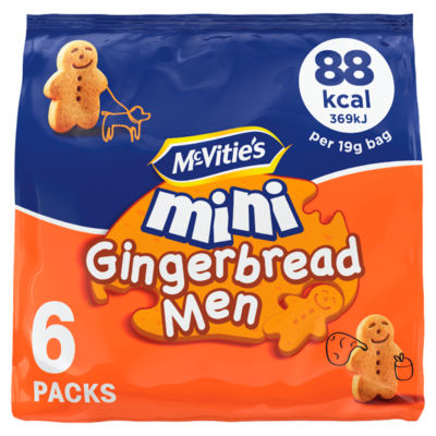McVitie's Mini Gingerbread Men 6 Packs