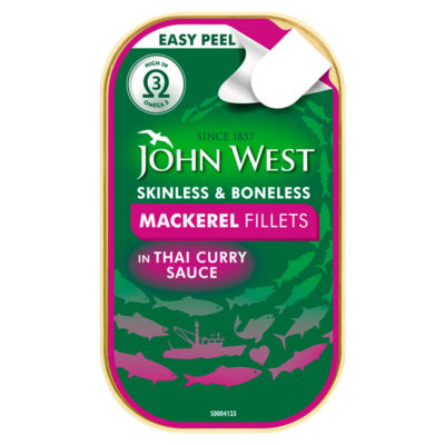 John West Mackerel Fillets in Thai Curry Sauce