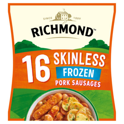 Richmond 16 Skinless Frozen Pork Sausages