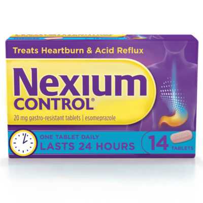 Nexium Control 20mg Gastro-Resistant Tablets Esomeprazole