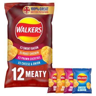 Walkers Meaty Variety Multipack Crisps