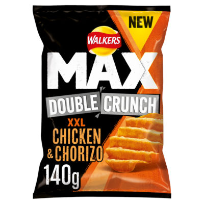 Walkers Max Double Crunch XXL Chicken & Chorizo Sharing Crisps