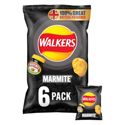 Walkers Marmite Crisps 6 x 25g