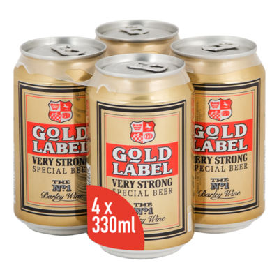 Gold Label Very Strong Special Beer 4x 330ml