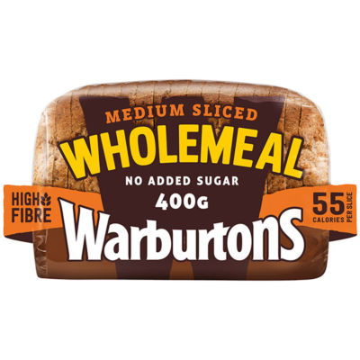 Warburtons Medium Sliced Wholemeal Bread