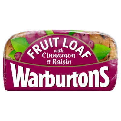 Warburtons Fruit Loaf with Cinnamon & Raisin