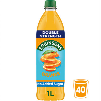 ASDA > Drinks > Robinsons Double Strength Orange No Added Sugar Fruit Squash