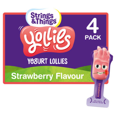 Strings & Things Yollies Strawberry Yogurt Lollies