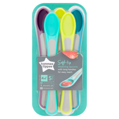 Tommee Tippee Explora Soft Tip Weaning Spoons 4m+ 5 Pack