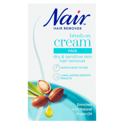 Nair Sensitive Formula Facial Brush-On Hair Remover