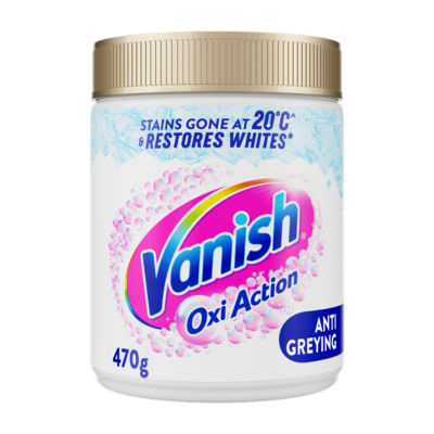 Vanish Gold Fabric Stain Remover Oxi Action Powder, Whites, 8 washes