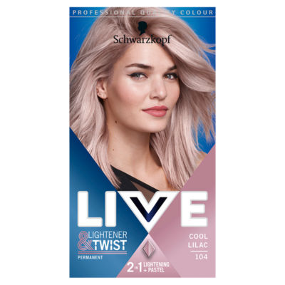 Schwarzkopf LIVE Lightener + Twist Cool Lilac 104 Permanent Hair Dye