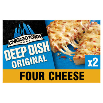 Chicago Town Fully Loaded Deep Dish 2 Four Cheese Pizzas