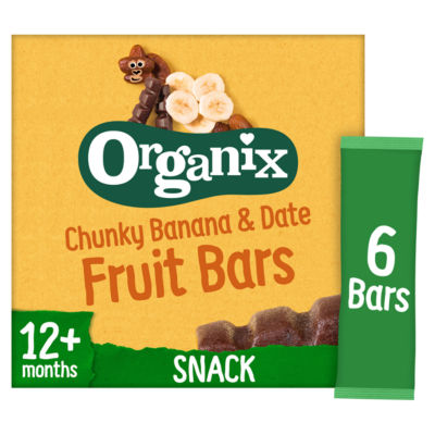 Organix Goodies Chunky Banana & Date Fruit Bars 12+ Months