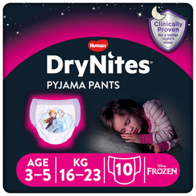 Huggies DryNites Pyjama Pants Girl 3-5 Years
