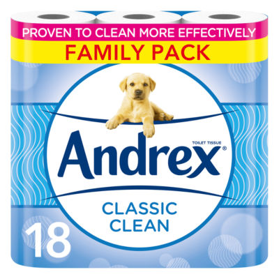 ASDA > Household > Andrex Classic Clean Toilet Roll 18 Rolls
