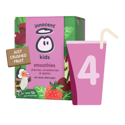 Innocent Kids' Cherry, Strawberry & Apple Smoothies