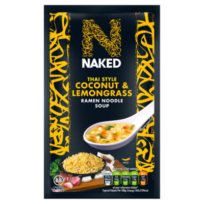 Naked Noodle Ramen Noodles Thai Coconut & Lemongrass Soup