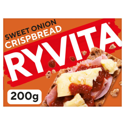 ASDA > Food Cupboard > Ryvita Deli Sweet Onion Rye Crispbread 5 Packs of 4 Crispbreads