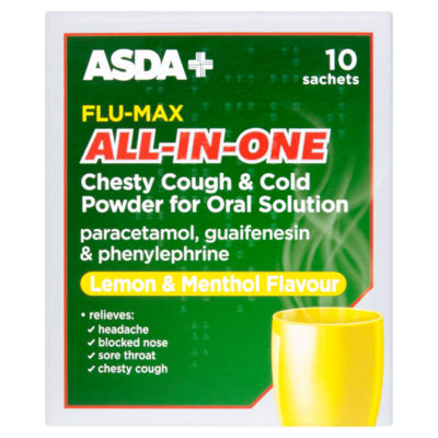 ASDA Flu-Max All-In-One Chesty Cough & Cold Powder Sachets
