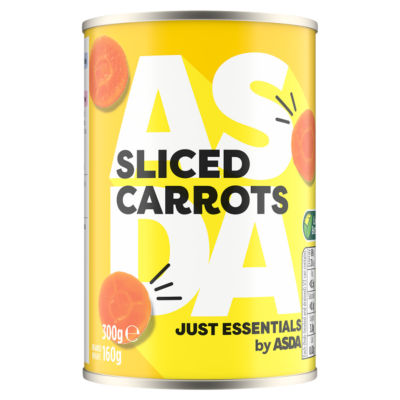 ASDA Smart Price Sliced Carrots in Water