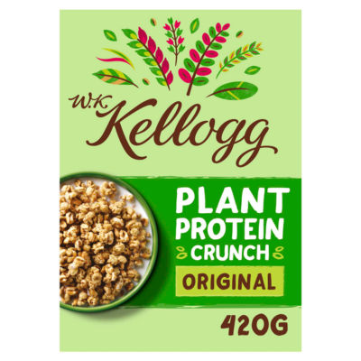 W.K Kellogg Plant Protein Crunch Original Cereal