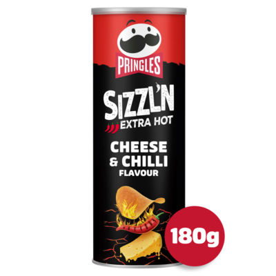 ASDA > Food Cupboard > Pringles Sizzl'n Extra Hot Cheese & Chilli  Sharing Crisps