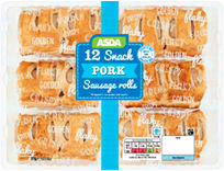 ASDA > Dairy Eggs Chilled > ASDA 12 Snack Pork Sausage Rolls