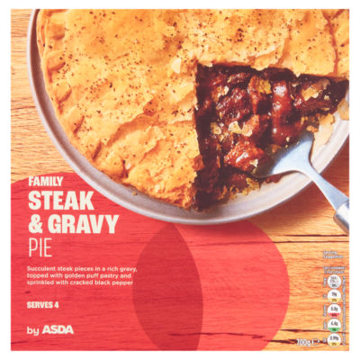 ASDA Family Steak & Gravy Pie