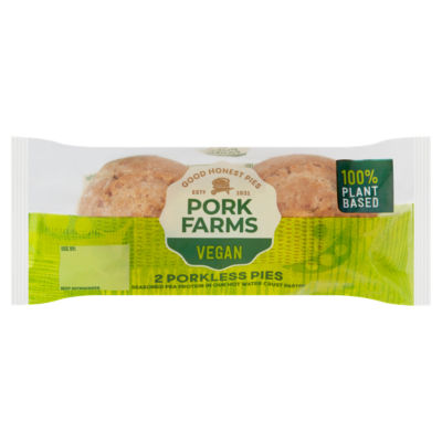 Pork Farms 2 Vegan Porkless Pies 130g