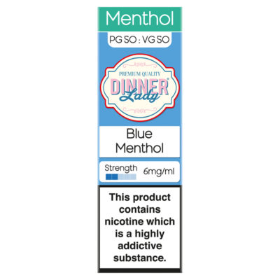 Dinner Lady Blue Menthol 50:50 10ml E-Liquid 6mg