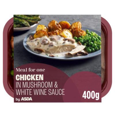 ASDA Chicken in White Wine & Mushroom Sauce