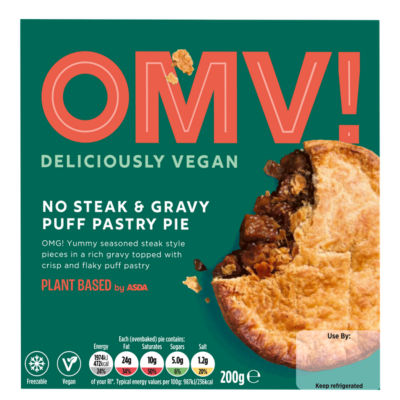 ASDA Vegan Meat Free Steak & Gravy Puff Pastry Pie