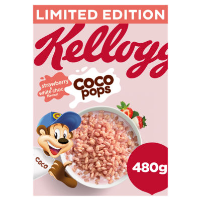 Kellogg's Limited Edition Coco Pops Strawberry & White Choc Flavour