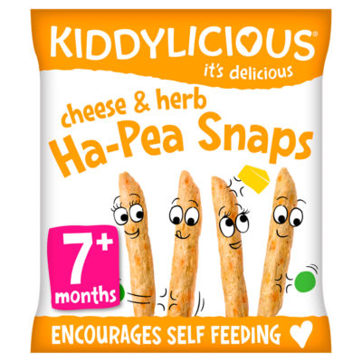 Kiddylicious Cheese & Herb Ha-Pea Snaps 7+ Months