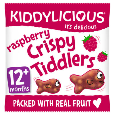 Kiddylicious Raspberry Crispie Tiddlers 12+ Months