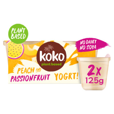 Koko Dairy Free Peach & Passionfruit Yogurts
