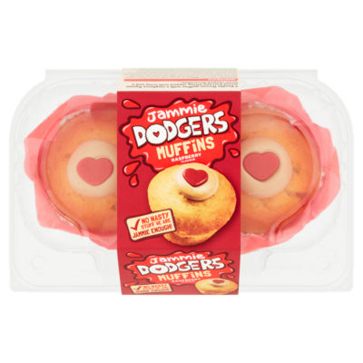 Jammie Dodgers Raspberry Flavour Muffins