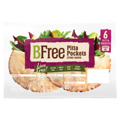 BFree Snack Size Pitta Pockets 6x 32g