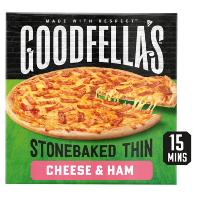 Goodfella's Stone Baked Thin Cheese & Ham Pizza