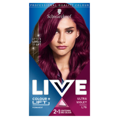 Schwarzkopf Live Permanent Hair Colour Ultra Violet L76