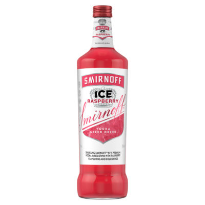 ASDA > Drinks > Smirnoff Ice Raspberry 700ml Ready To Drink Premix Bottle