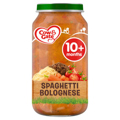 Cow & Gate Spaghetti Bolognese Baby Food Jar 10+ Months